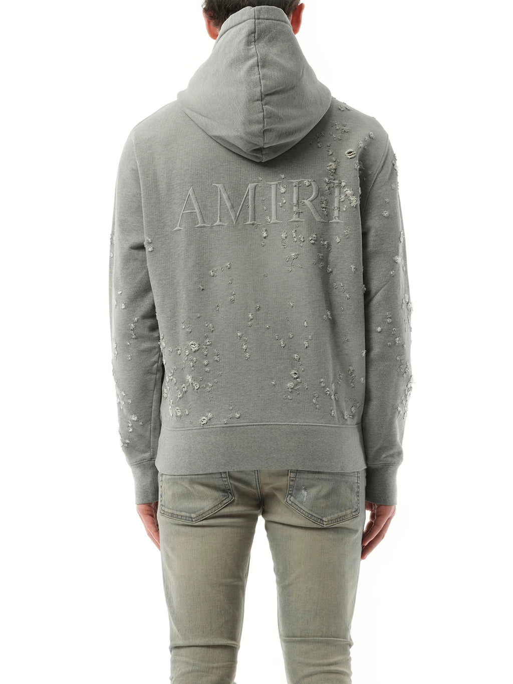 MA Shotgun Embroidered Hoodie in Grey