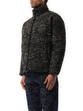 Kenzo Star Tiger Down Jacket in Black