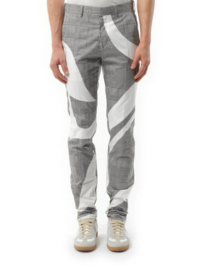 Pants in White/Black