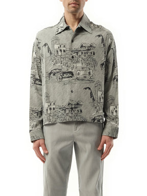 La Chemise Corto Capri Cars in Grey