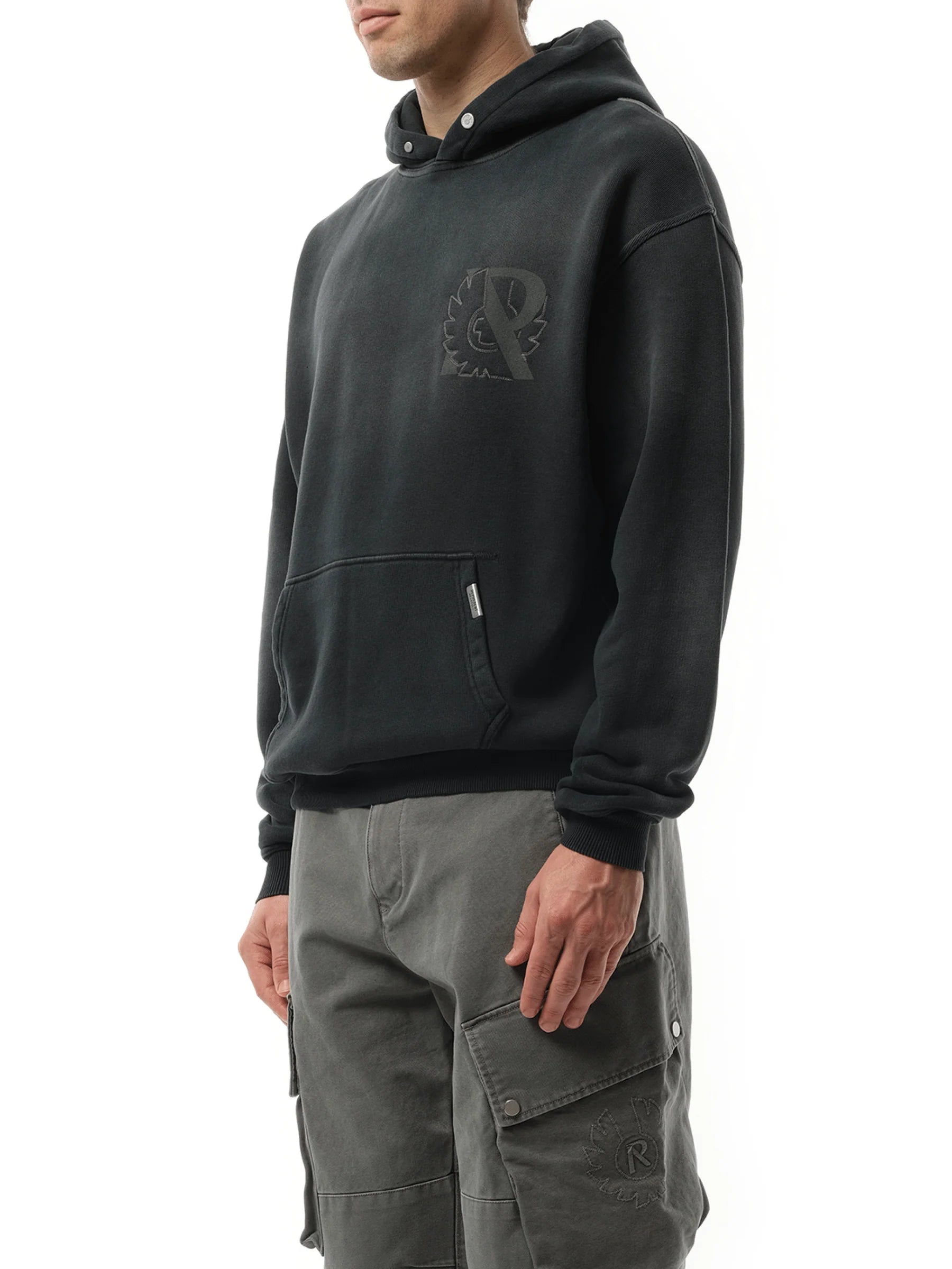 Represent X Belstaff Outline Phoenix Hoodie in Shadow