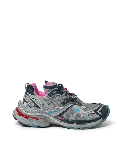 BALENCIAGA Runner 2 Sneaker in Grey/Blue/Pink/Red