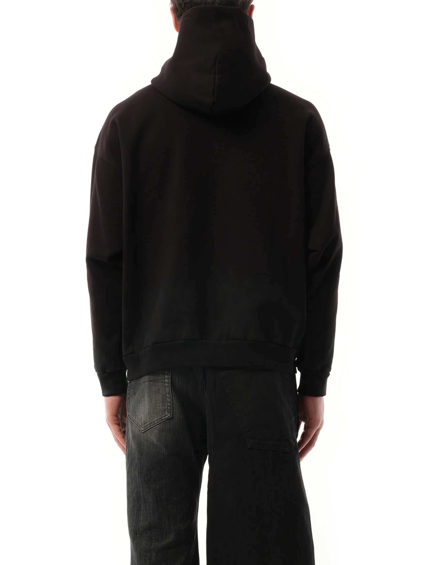 BB Logo Painted Hoodie in Black