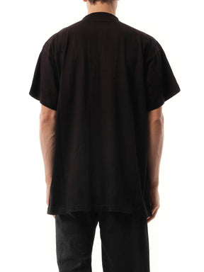 Metal BB Stencil Oversized T-Shirt in Black