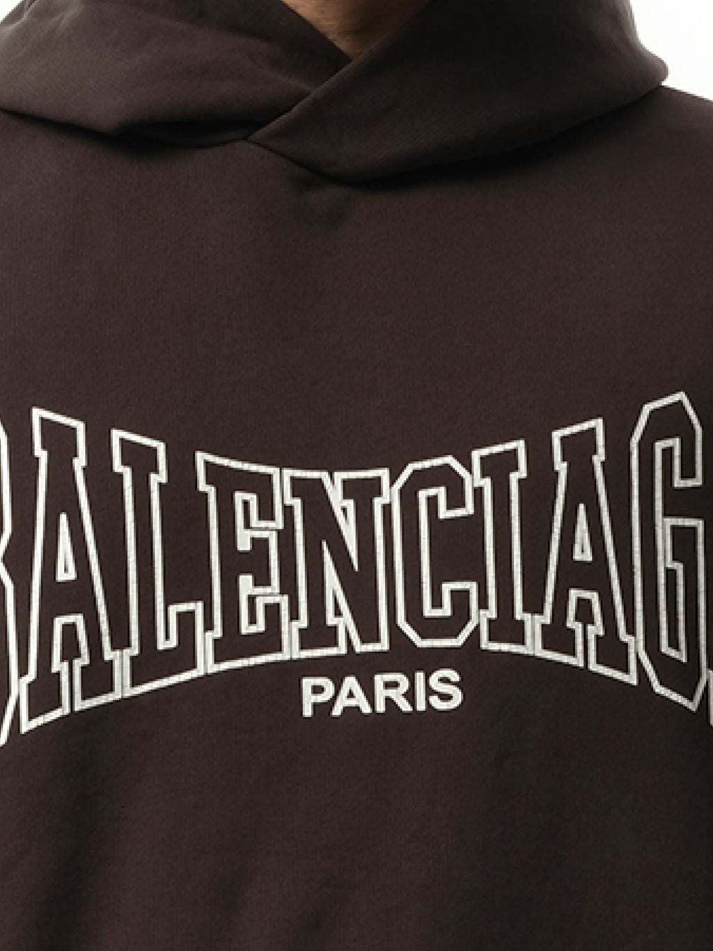 Balenciaga Boxing Large Fit Hoodie in Washed Black