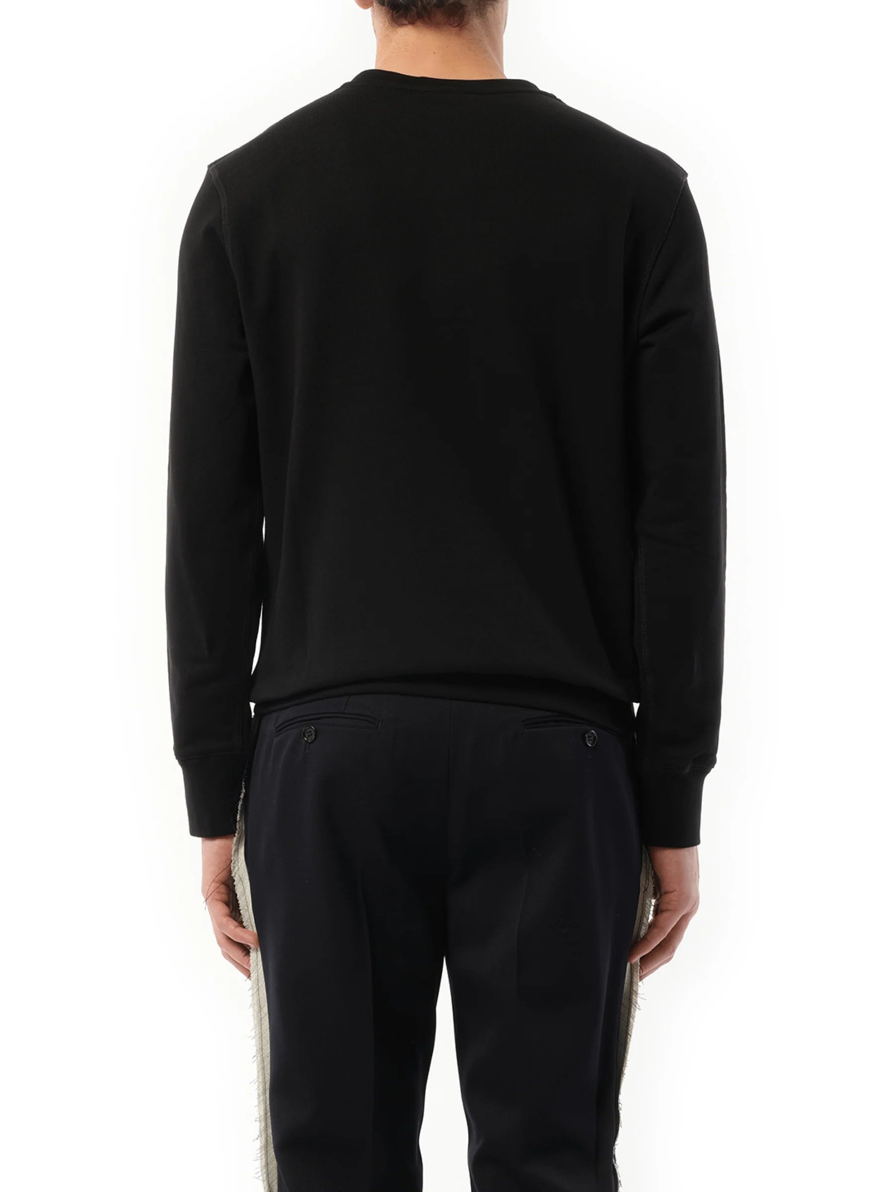 Skeleton Embroidered Sweatshirt in Black