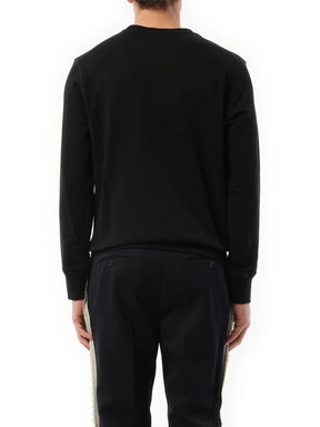 Skeleton Embroidered Sweatshirt in Black