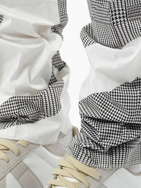 Pants in White/Black