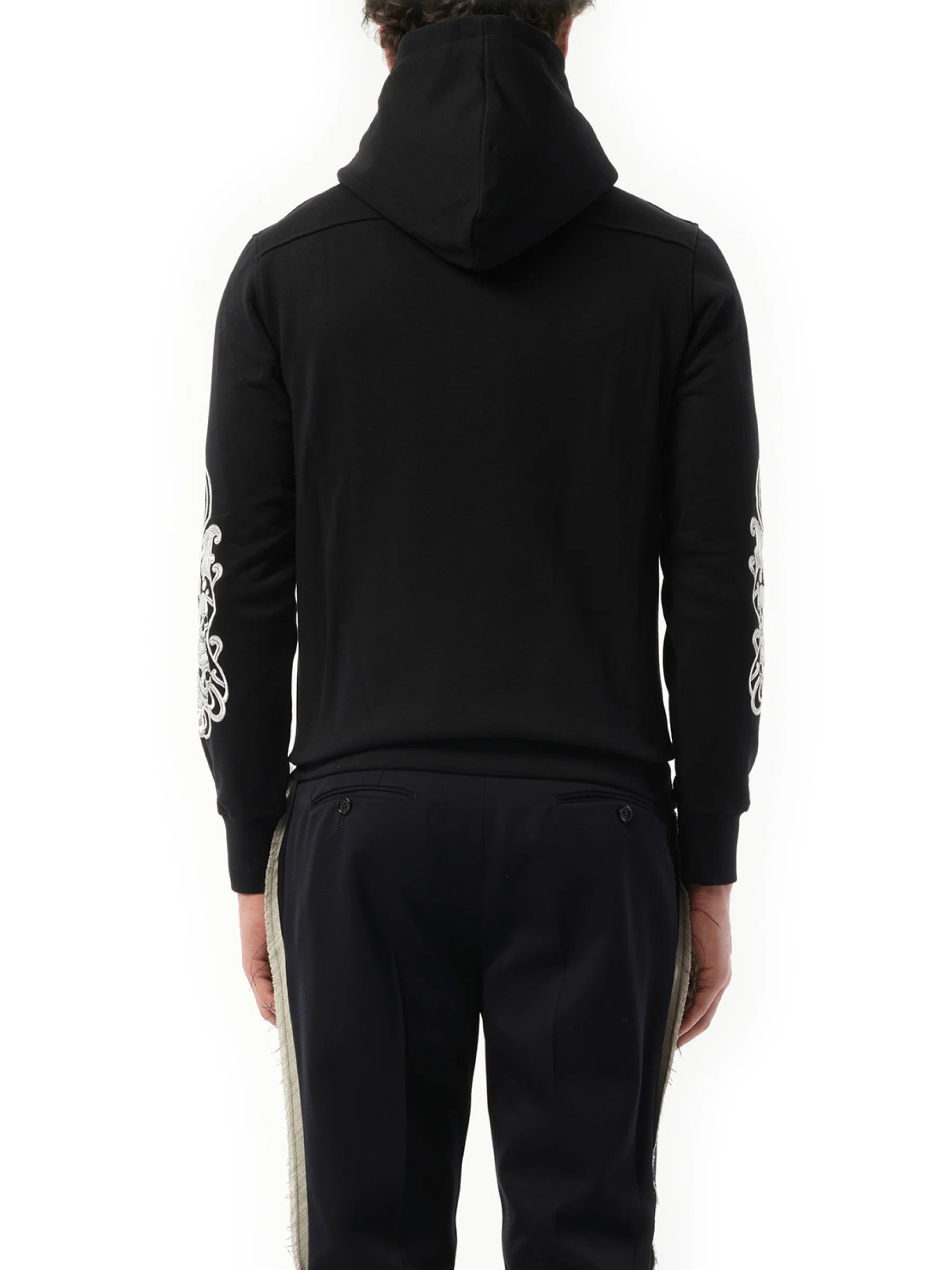 Emb Hoodie in Black