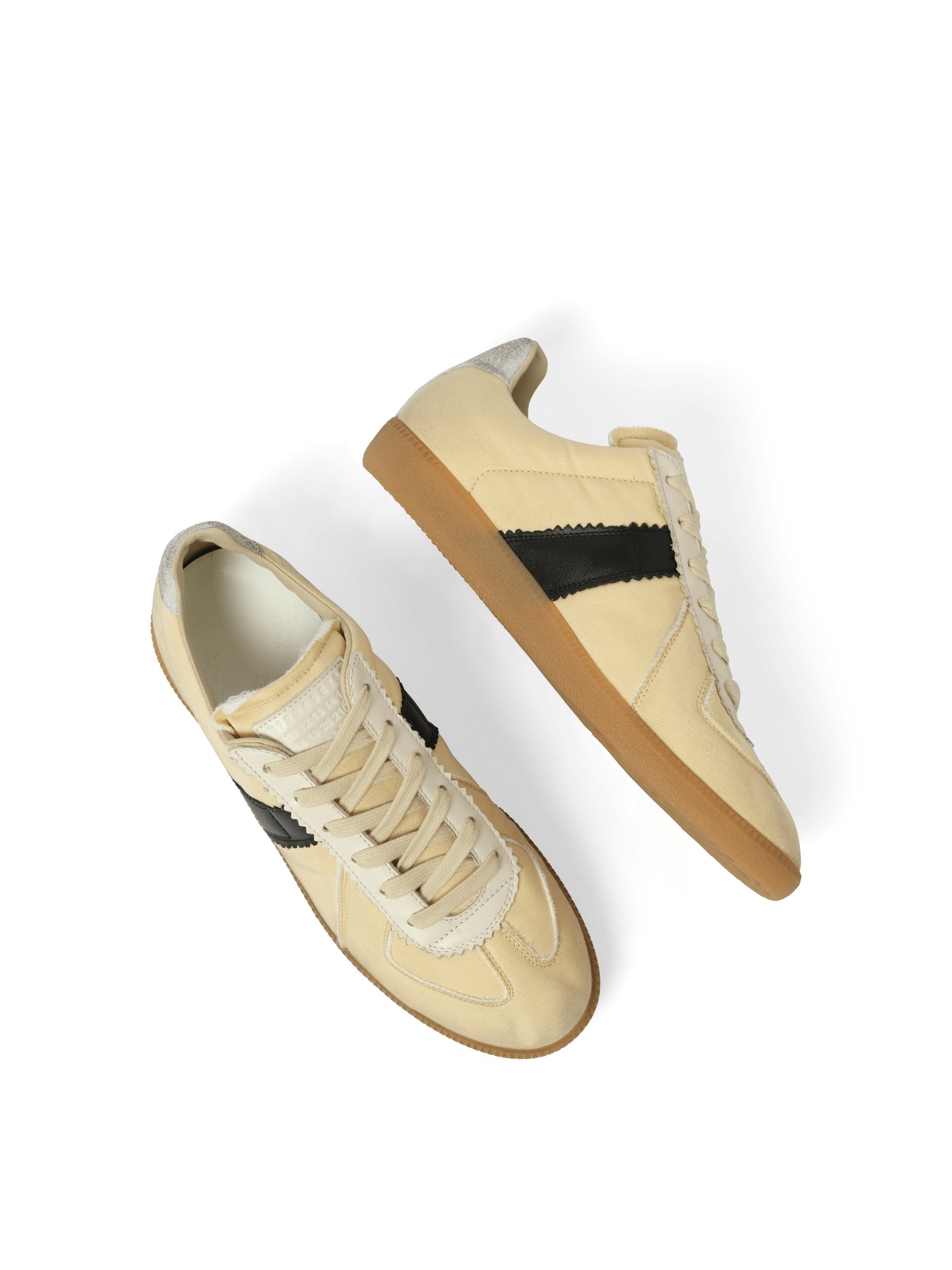 MAISON MARGIELA Replica Sneaker in Black/Yellow