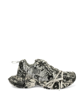 BALENCIAGA 3XL Extreme Graffiti Sneaker in White/Black