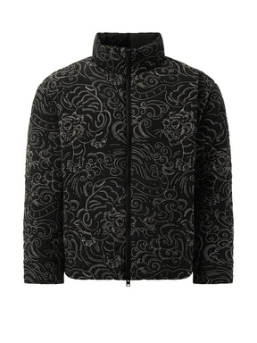 Kenzo Star Tiger Down Jacket in Black