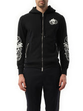 Emb Hoodie in Black