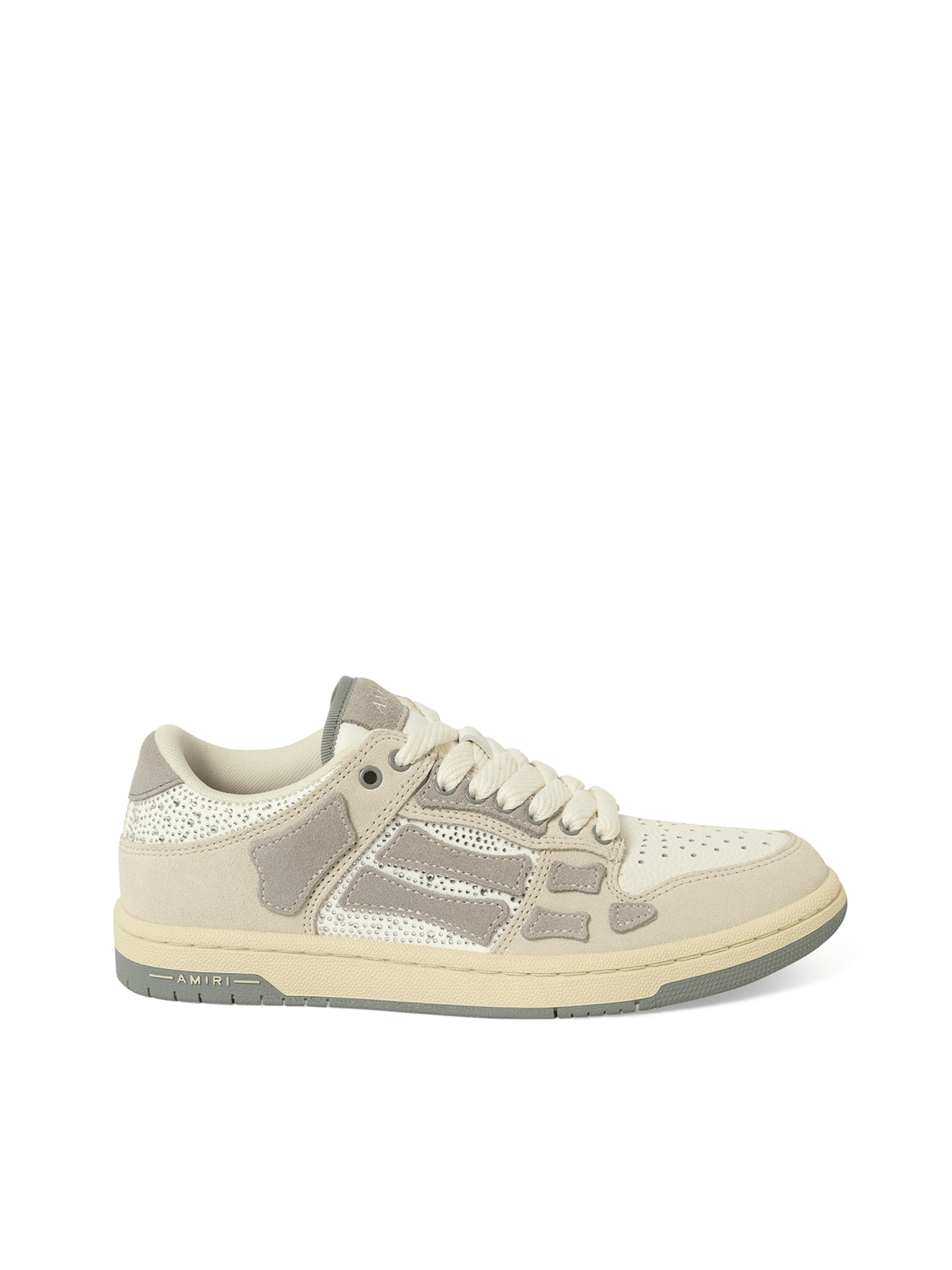 Amiri Low-Top Grey & Beige Sneakers
