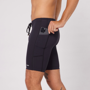 Gridlock™ 7 Pocket Half Tights - Black