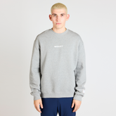 Cotton Fleece Evolve Running Crewneck - Heather Grey