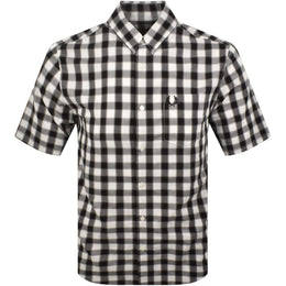 Fred Perry Blurred Gingham Shirt White
