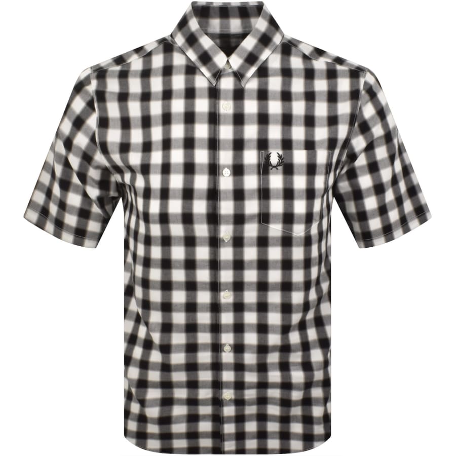 Fred Perry Blurred Gingham Shirt White