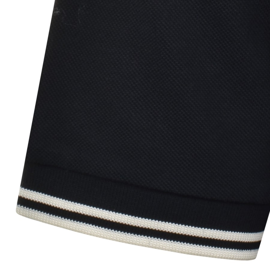 Fred Perry Button Through Polo Shirt Navy