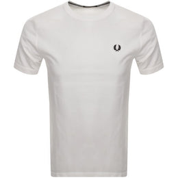 Fred Perry Crew Neck T Shirt White