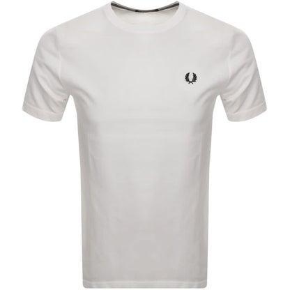 Fred Perry Crew Neck T Shirt White