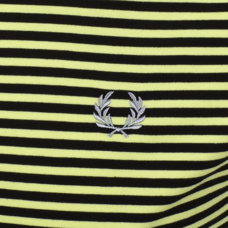 Fred Perry Fine Stripe T Shirt Black