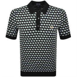 Fred Perry Knit Polo Shirt Black