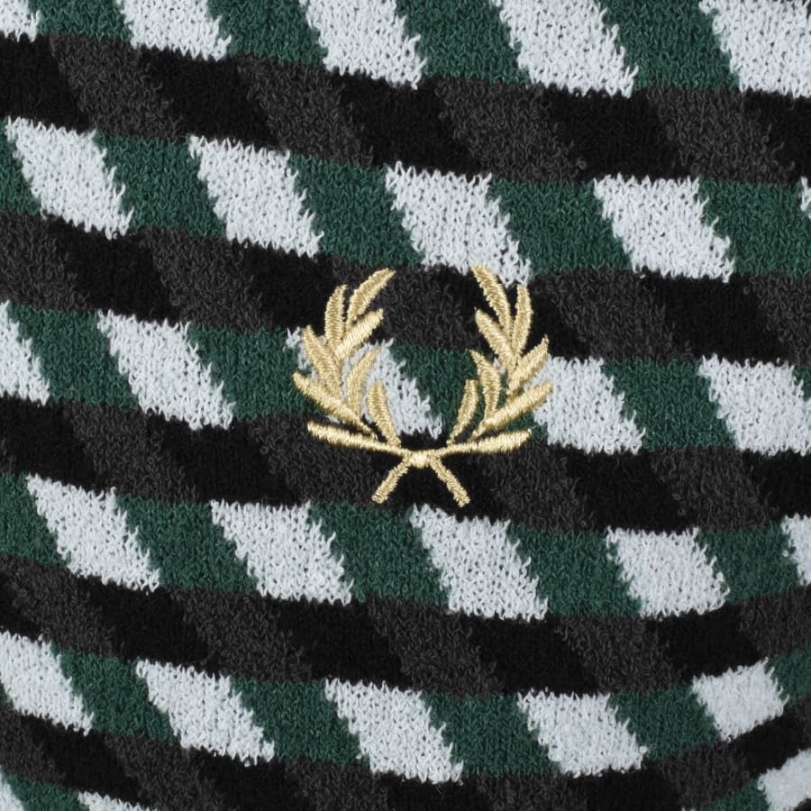 Fred Perry Knit Polo Shirt Black