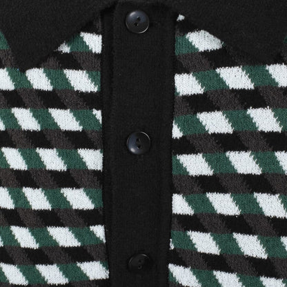 Fred Perry Knit Polo Shirt Black