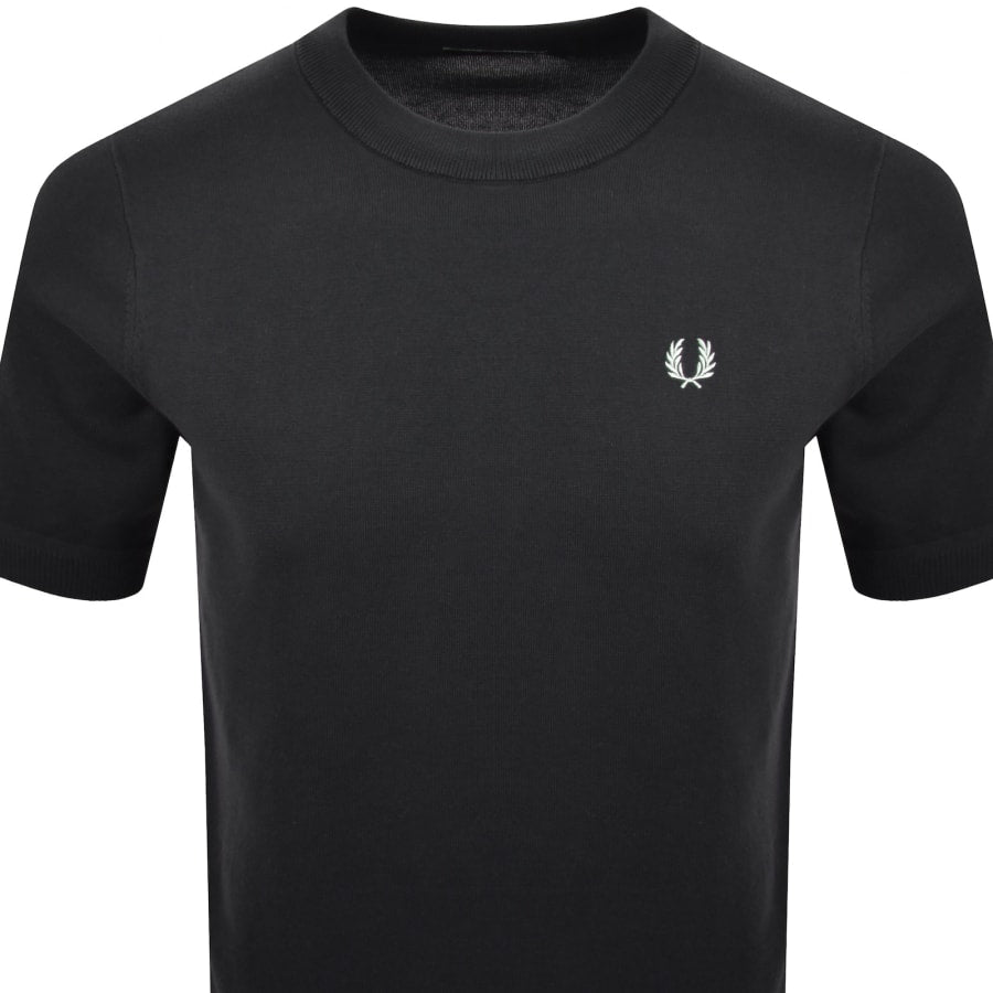 Fred Perry Knit T Shirt Grey