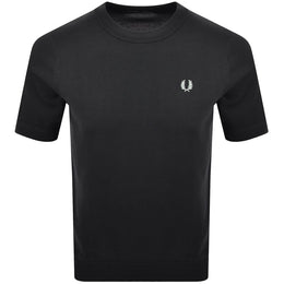 Fred Perry Knit T Shirt Grey