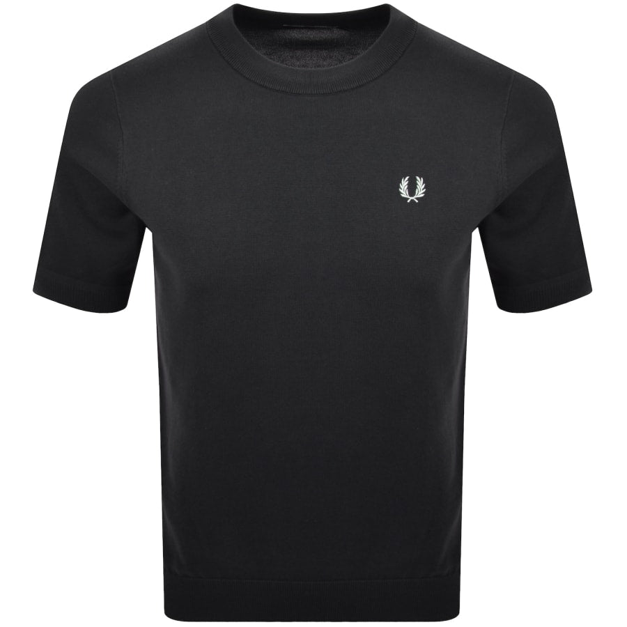 Fred Perry Knit T Shirt Grey