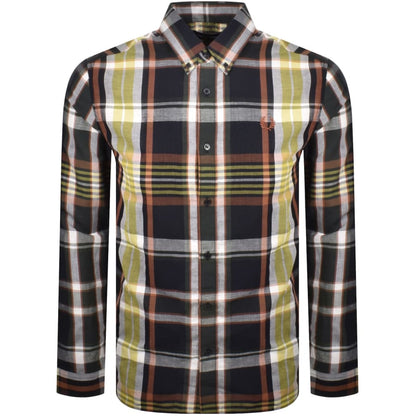 Fred Perry Madras Check Shirt Navy