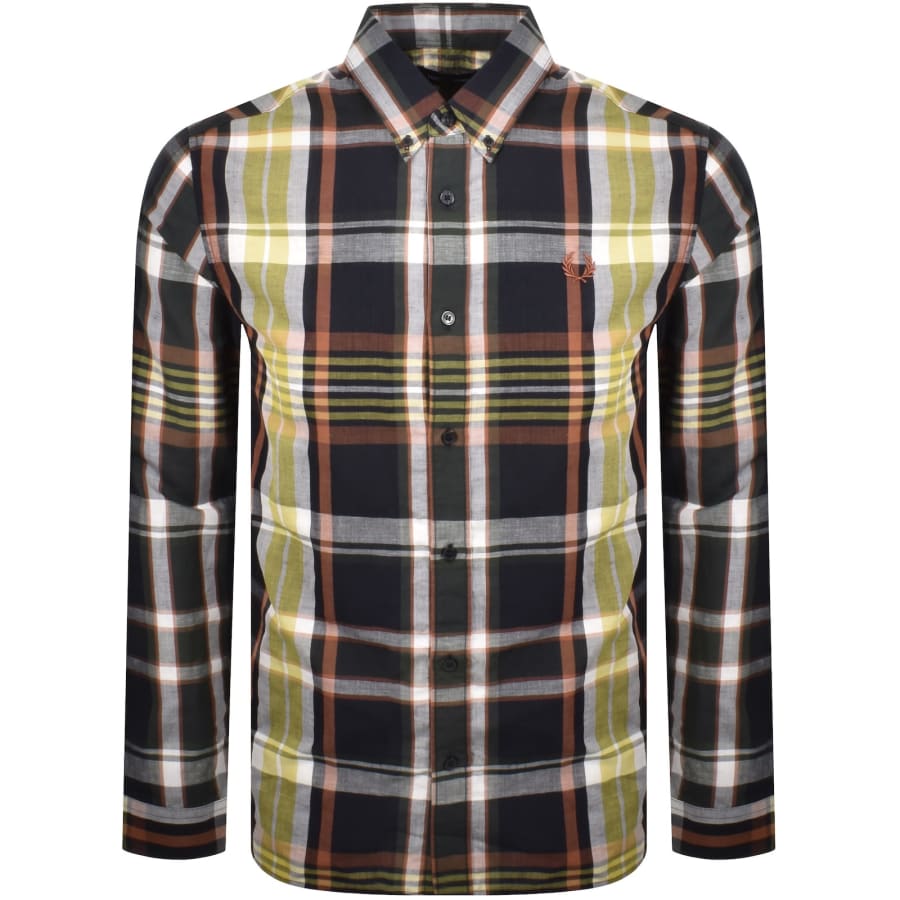 Fred Perry Madras Check Shirt Navy