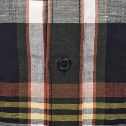 Fred Perry Madras Check Shirt Navy