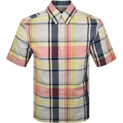 Fred Perry Madras Shirt Dusky Blue