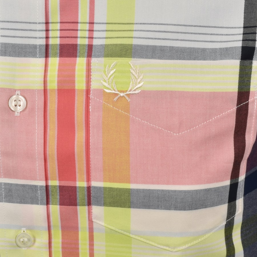 Fred Perry Madras Shirt Dusky Blue