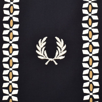Fred Perry Placement Print Shirt Navy
