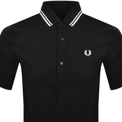 Fred Perry Polo Collar Shirt Black