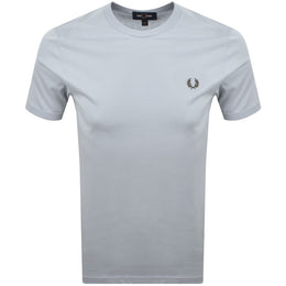 Fred Perry Ringer T Shirt Dusky Blue