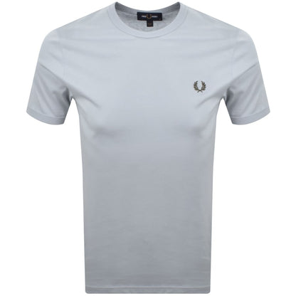 Fred Perry Ringer T Shirt Dusky Blue