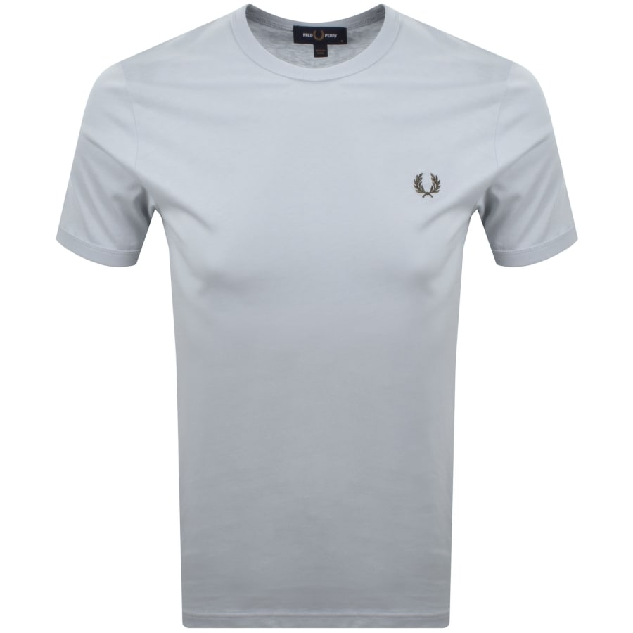 Fred Perry Ringer T Shirt Dusky Blue