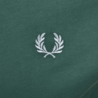 Fred Perry Ringer T Shirt Sport Green