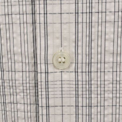 Fred Perry Seersucker Check Shirt Ecru