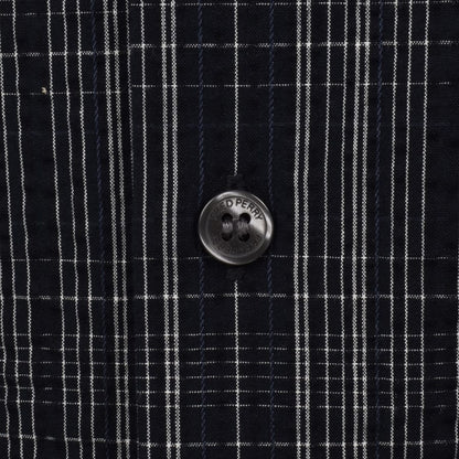 Fred Perry Seersucker Check Shirt Navy