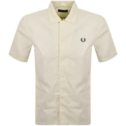 Fred Perry Short Sleeved Shirt Cream