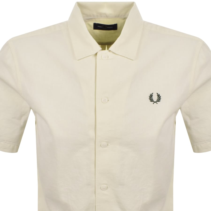 Fred Perry Short Sleeved Shirt Cream