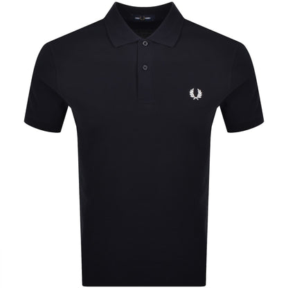 Fred Perry Stripe Tape Polo T Shirt Navy