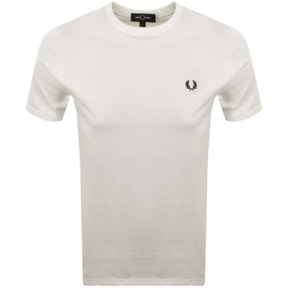 Fred Perry Stripe Tape T Shirt White