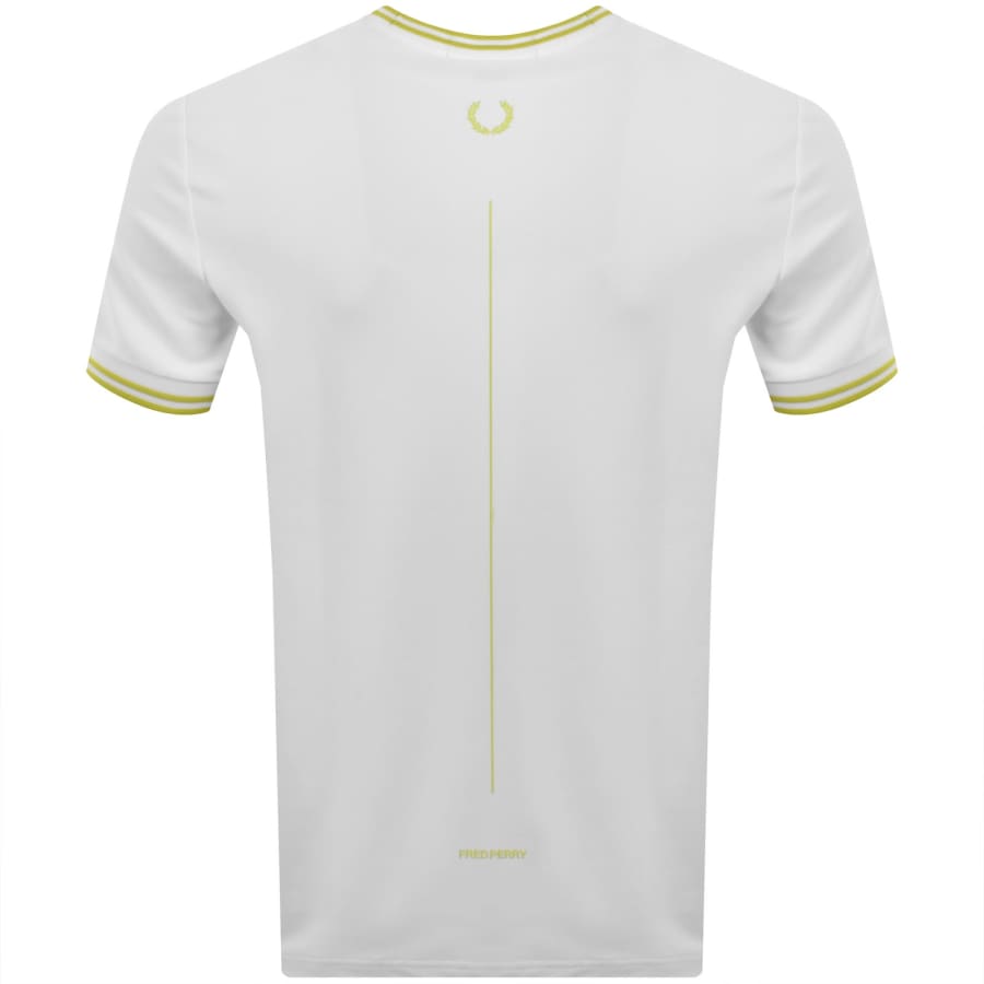 Fred Perry Tennis Tipped T Shirt White